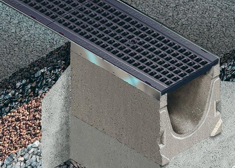 Водоотводные бетонные лотки: виды и специфика монтажа