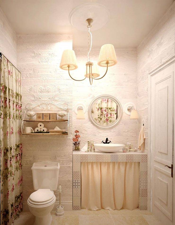 Стиль прованс в оформлении ванной комнаты
