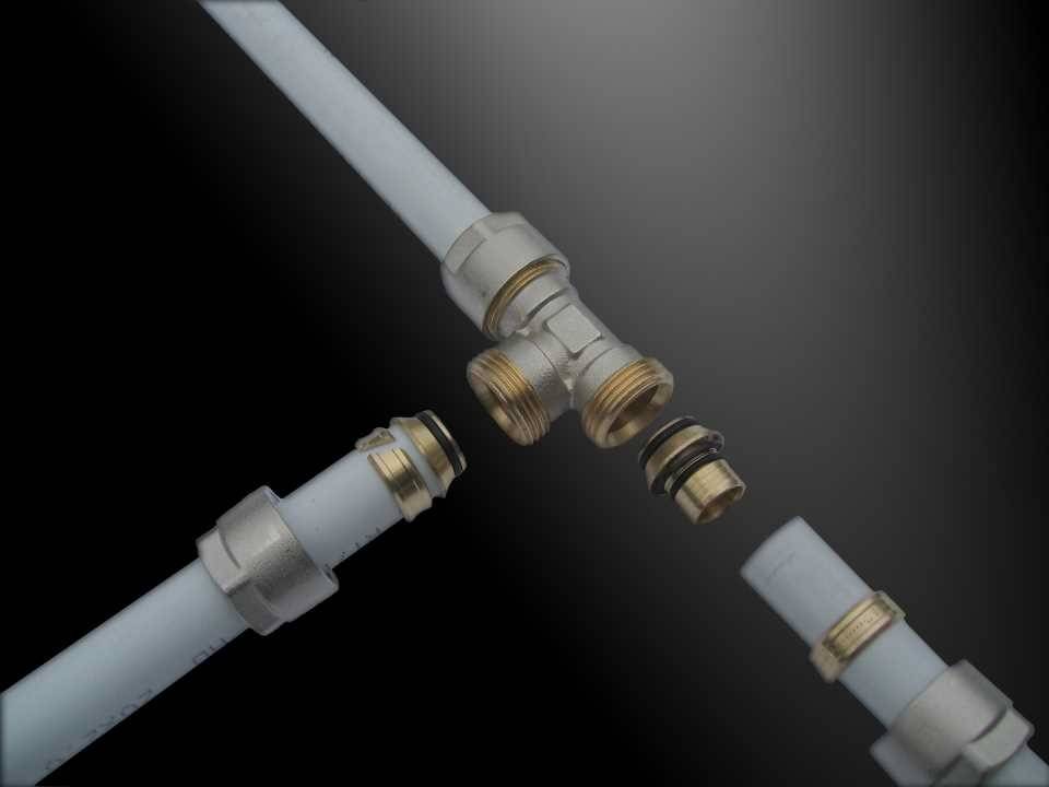 Фитинги для металлопластиковых труб: пресс, обжимной и как с ними работать
