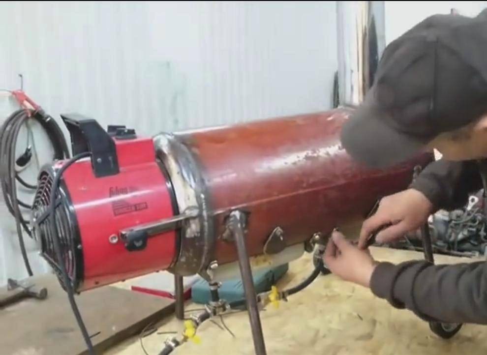Газовая тепловая пушка своими руками - пошаговая инструкция