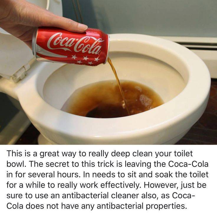 Что будет, если налить в туалет «Кока колу»