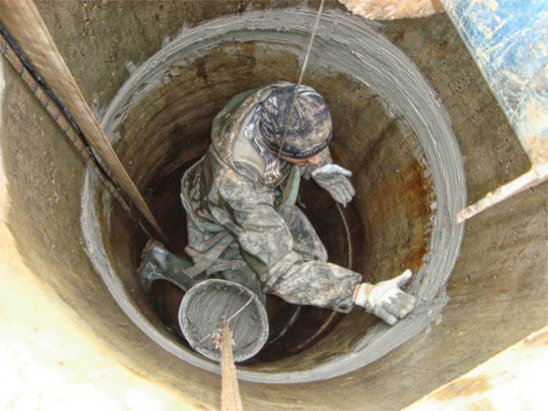 Ремонт колодца из бетонных колец: методы, чистка и дезинфекция воды