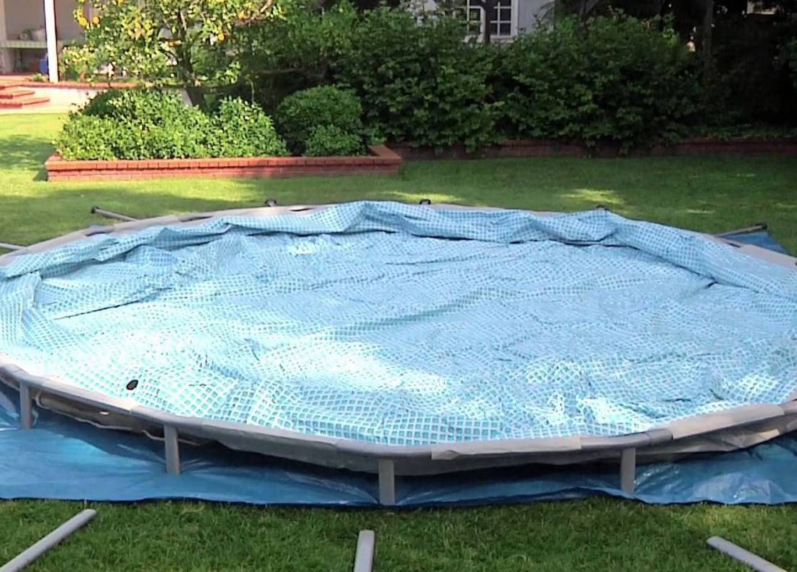 Как установить каркасный бассейн на даче - пошаговая инструкция