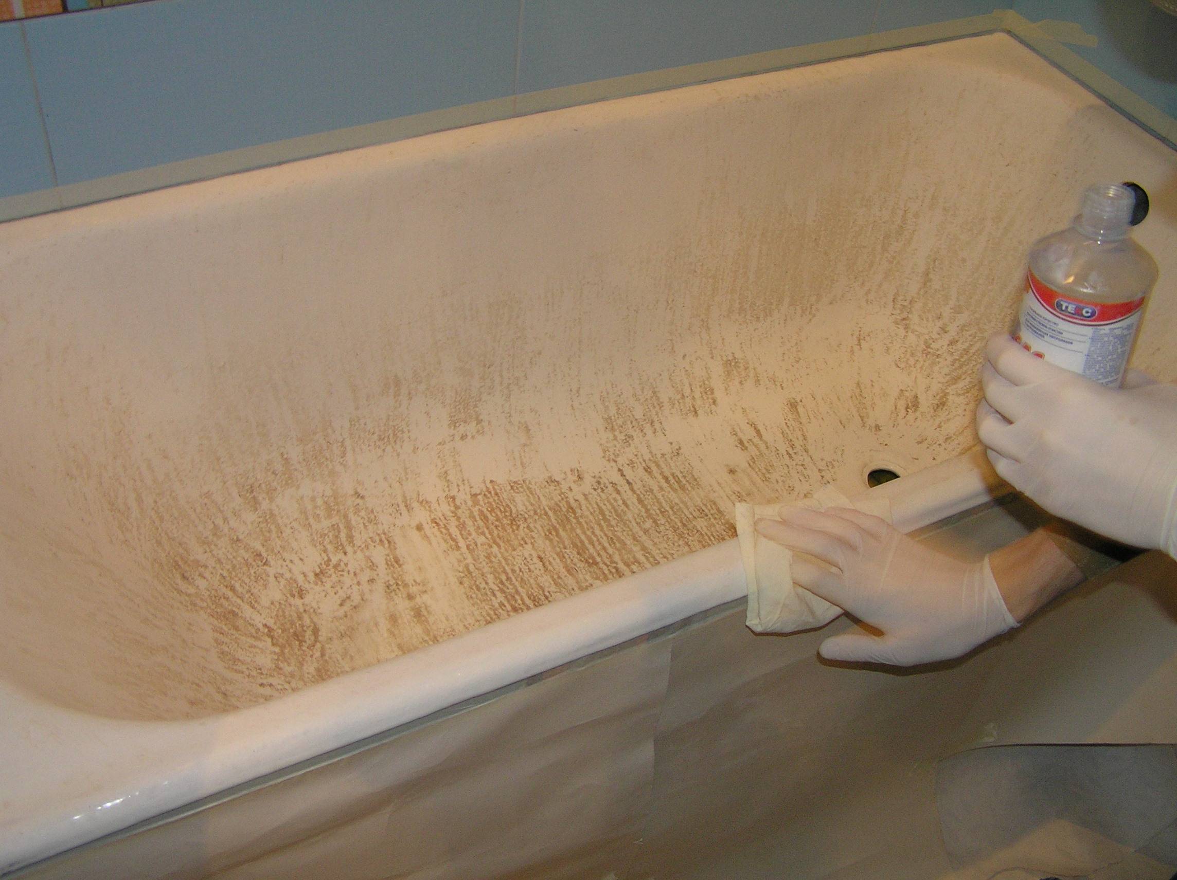 Чем и как заделать скол эмали на ванне своими руками
