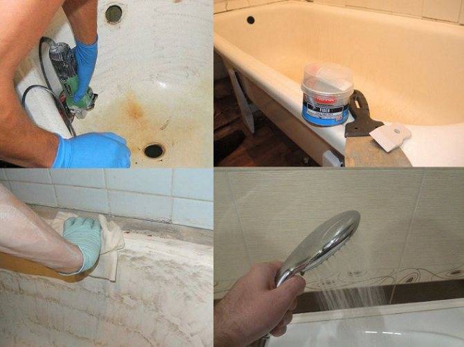Восстановление эмалевого покрытия ванны жидким акрилом своими руками: рассматриваем по порядку
