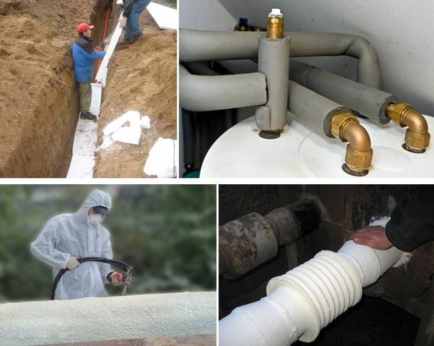 Утепление канализационной трубы в грунте. материалы