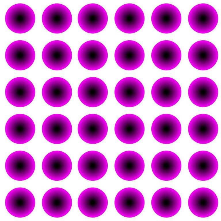 Оптическая иллюзия: угадываем цвет шариков на картинке