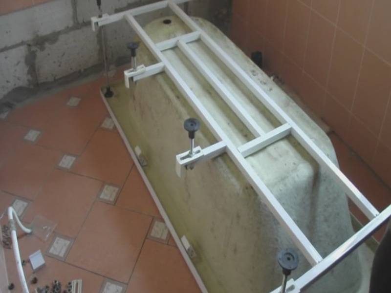 Установка акриловой ванны – как справиться самому?