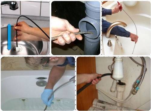 Как и чем прочистить засор в трубе ванной комнаты в домашних условиях (видео инструкция, фото)