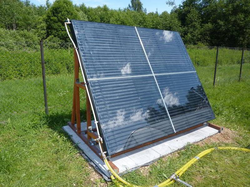 Солнечный коллектор для отопления частного дома: самодельная батарея