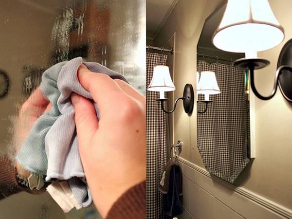 Что сделать, чтобы зеркало в ванной не запотевало