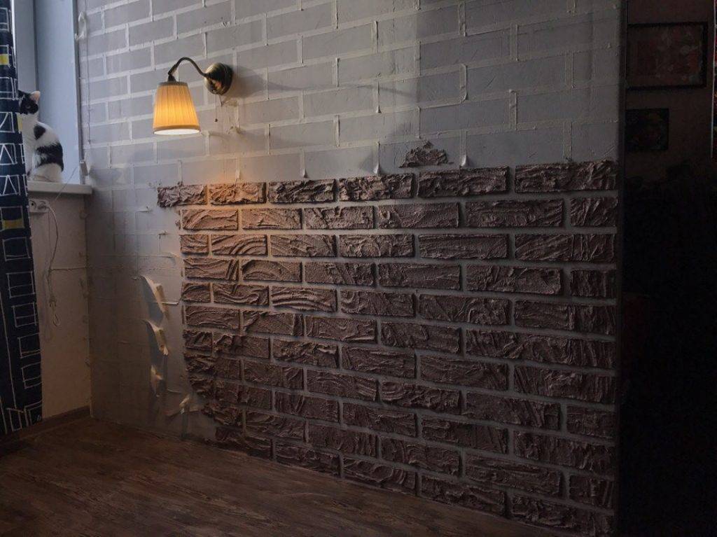Кирпичная стена своими руками: имитация из штукатурки и другие способы