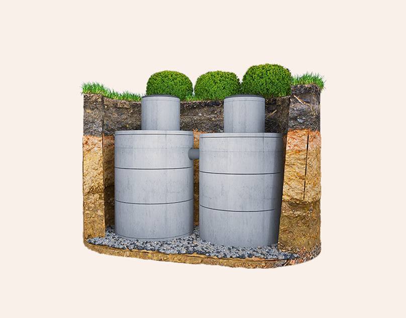Септик из бетонных колец своими руками – схема и устройство септика для частного дома