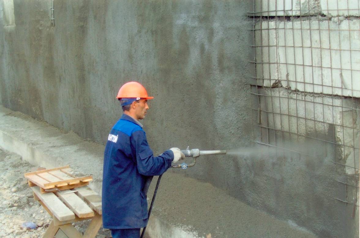 Торкретирование бетона: что это такое, как сделать напыление, состав