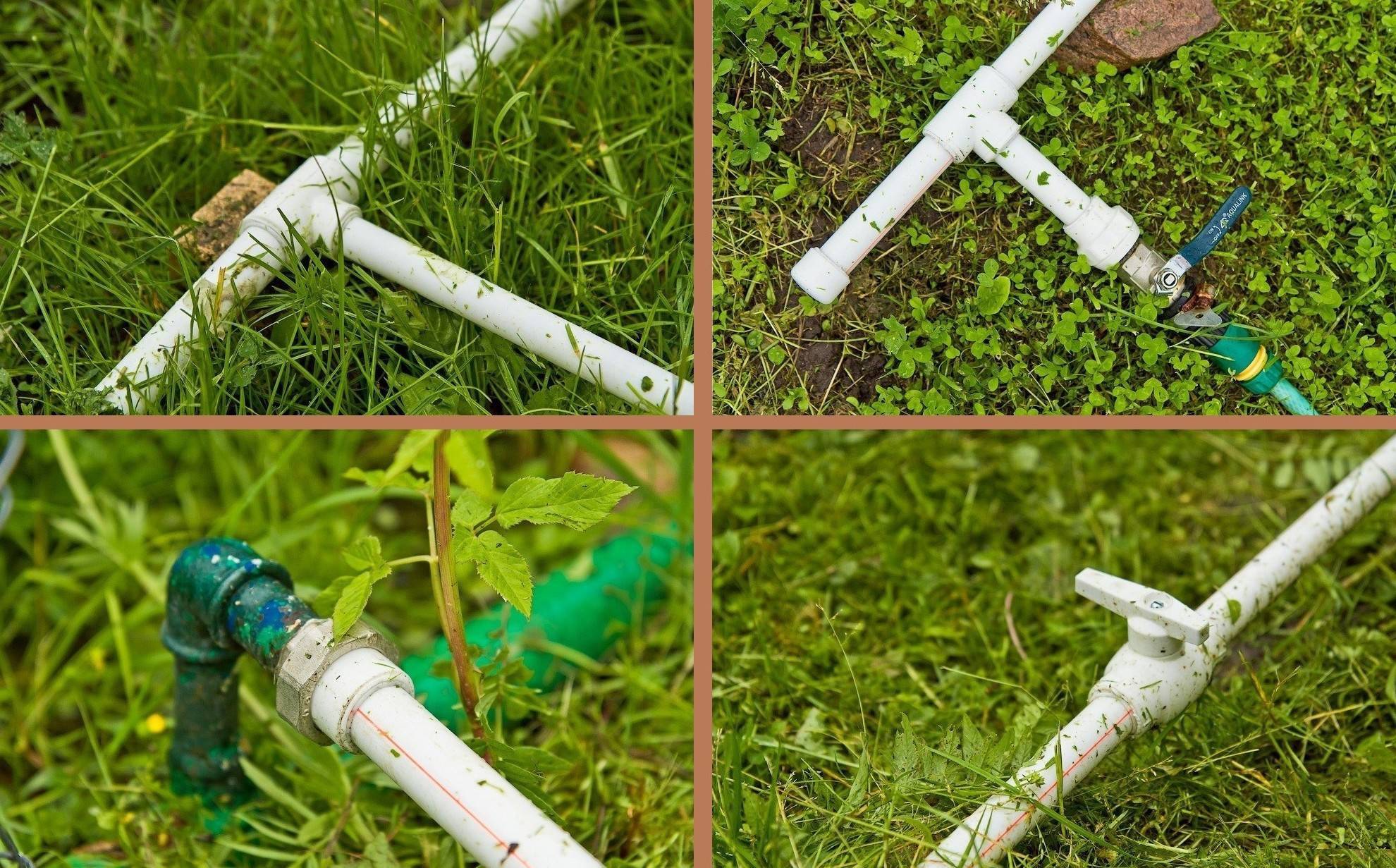 Огород из труб пвх. трубы для полива на даче: сравнительный обзор различных видов труб