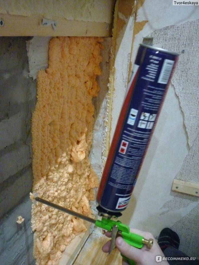Пена для утепления стен дома: нанесение жидкой монтажной пены в баллонах своими руками, теплоизоляция стен внутри и снаружи
