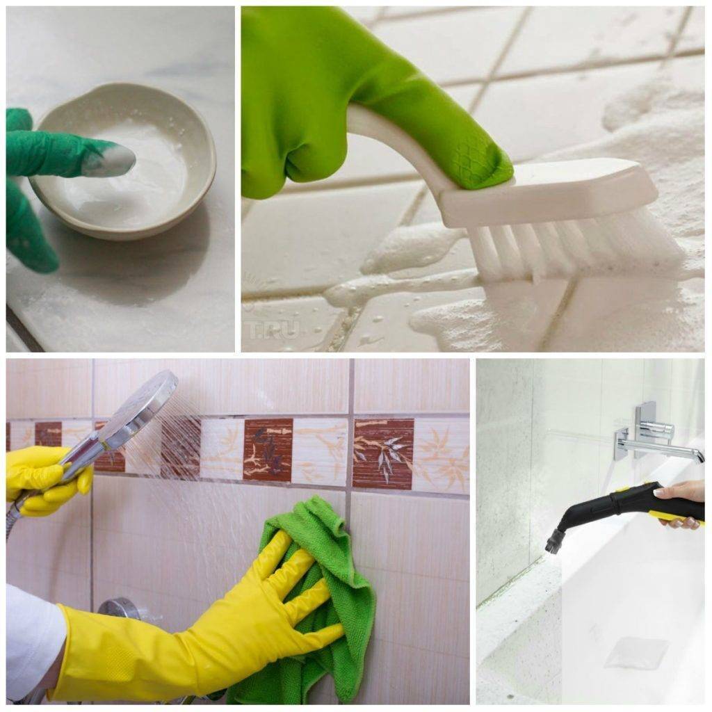 Как почистить швы плитки от плесени в ванной