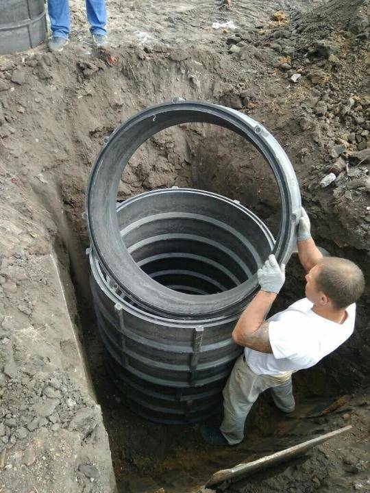Пластиковые кольца для питьевого колодца — ремонт колодезных канализационных труб из пластика