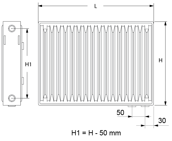 Размеры алюминиевых радиаторов отопления различных марок и моделей