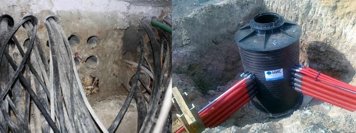Как проложить кабель в канализации