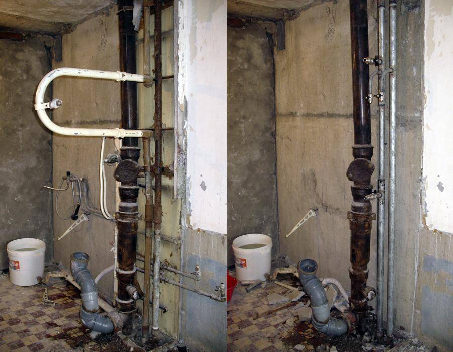 Замена канализационного стояка в многоквартирном доме