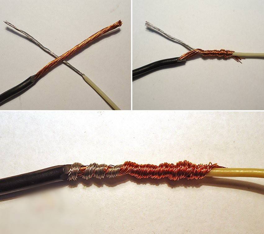 Различные варианты соединения многожильных проводов. как подключить многожильный провод или соединить его с одножильным? - все о строительстве